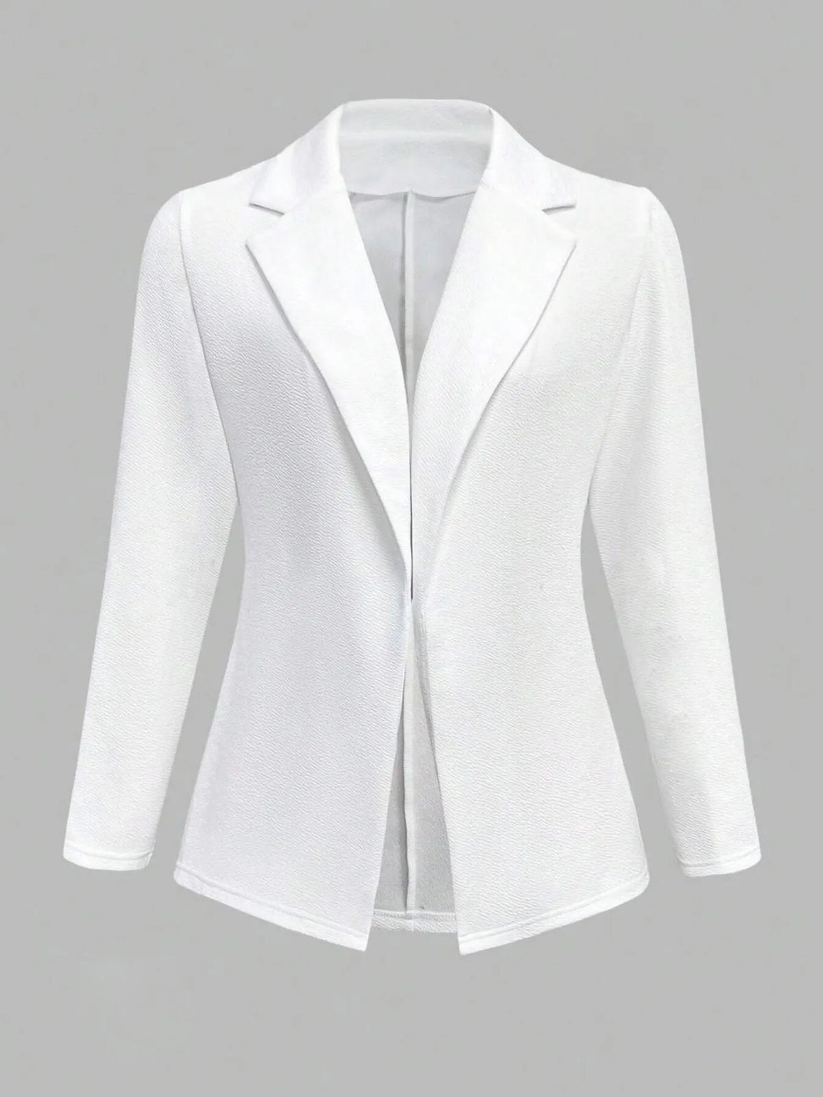 Lapel Collar Open Front Blazer