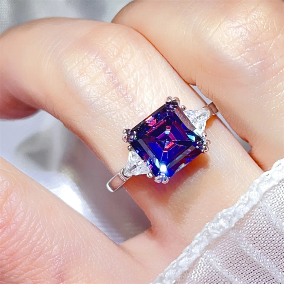 3 Carat Moissanite 925 Sterling Silver Ring