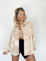 Tie-Dye Button Up Long Sleeve Shirt