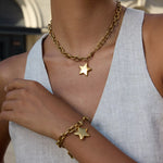 18K Gold-Plated Star Necklace