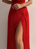 Slit Spaghetti Strap Maxi Dress