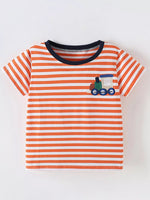 Children's Striped Short Sleeve T-Shirt