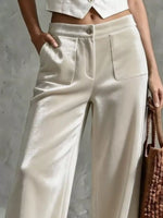 Full Size Velvet Wide-Leg Pants Plus Size