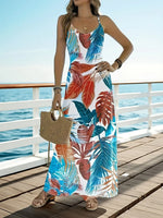 Printed Scoop Neck Maxi Cami Dress