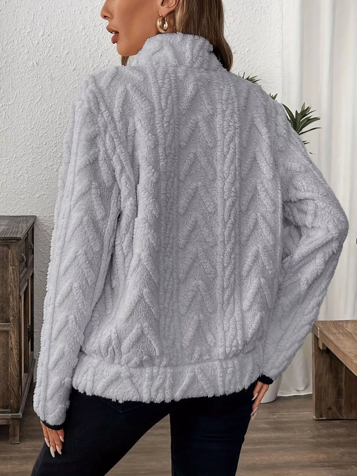 Cozy Sherpa Half Zip Sweatshirt