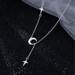 925 Sterling Silver Star Moon Necklace