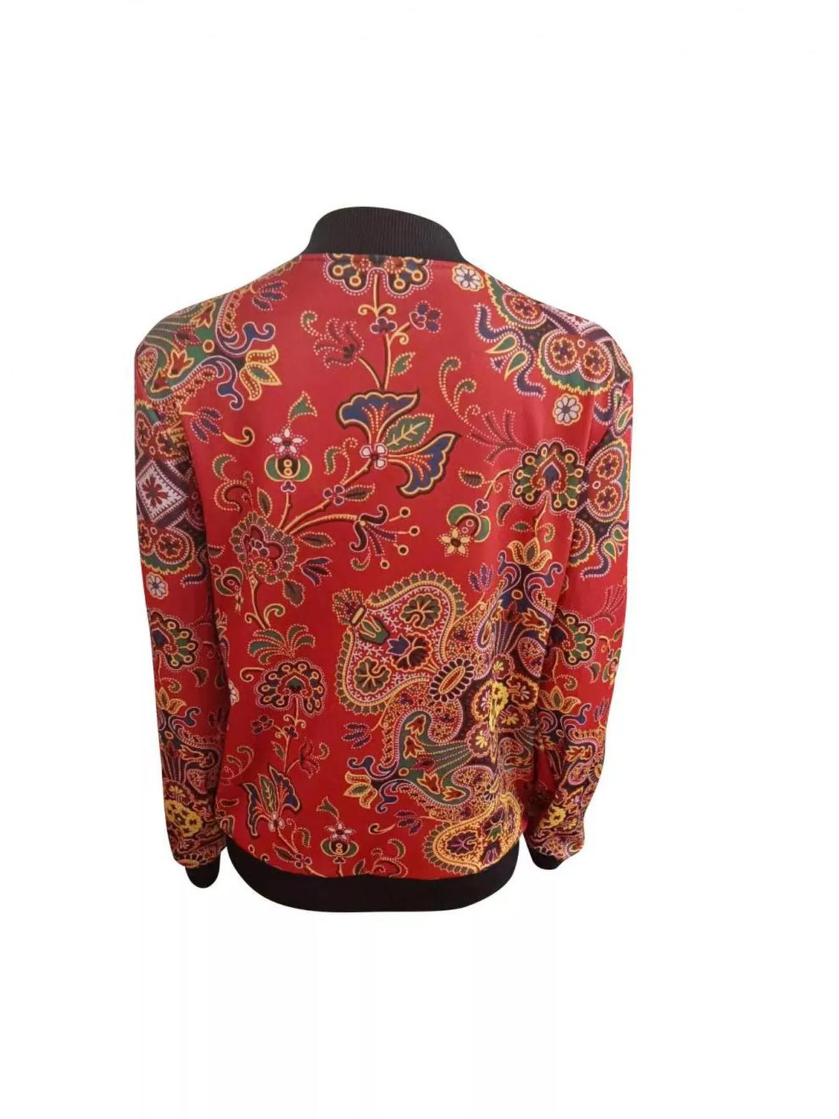Zip Up Printed Jacket
