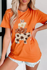 Unique Animal Design Short Sleeve T Shirt