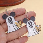 Halloween Mickey Ghost Dangle Earrings
