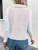 Cozy Fleece Open Front Vest Coat