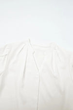 Short Sleeve Notched Blouse