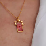 18K Gold-Plated Titanium Steel Pendant Necklace