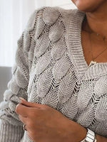 V-Neck Knitted Sweater