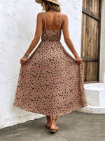 Floral Print Spaghetti Strap Midi Dress