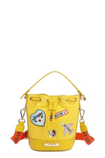 Nicole Lee USA Color Patch Bucket Bag