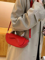Half-Moon Crossbody Bag with Handle