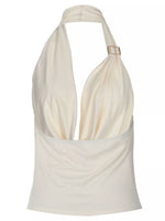 Halter Neck Ruched Tank