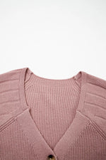 V-Neck Button-Down Cardigan