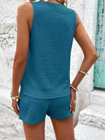 V-Neck Tank Top and Shorts Set