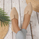 Point Toe Flats Slip-Ons