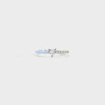 Heart Shape Inlaid Zircon Enamel Ring