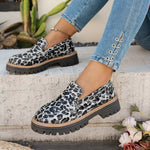 Round Toe Platform Loafers