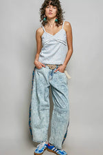 POL Floral Printed Lightweight Ribbed Knit Cami