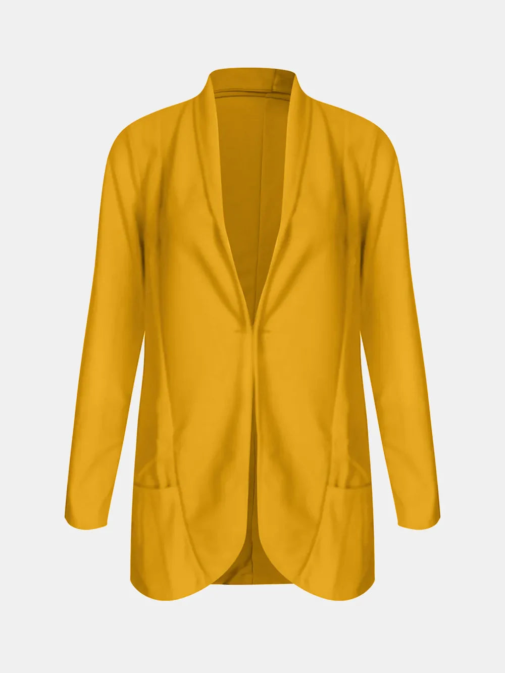Collared Neck Long Sleeve Blazer