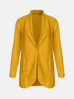 Collared Neck Long Sleeve Blazer