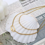 18K Gold-Plated Double Layered Necklace