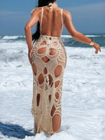Cutout Halter Neck Cover-Up Dress