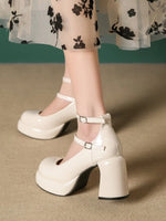 Patent Leather Mary Jane Platform Pumps