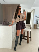 Openwork Long Sleeve Cardigan