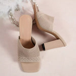 Open Toe Block Heels Sandals