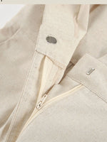 Button-Front Short Sleeve Romper