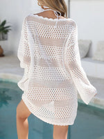 Round Neck Openwork Cover-Up