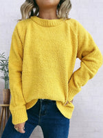 Round Neck Raglan Sleeve Sweater