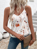 Floral Print V-Neck Casual Cami