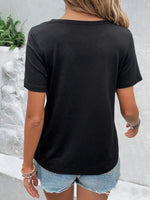 Cutout Detail Short Sleeve T-Shirt