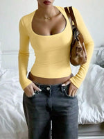 Long Sleeve Scoop Neck T-Shirt