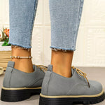 Lace-Up Platform Loafers