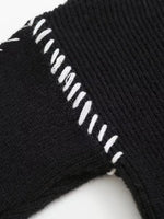 Contrast Mock Neck Long Sleeve Sweater