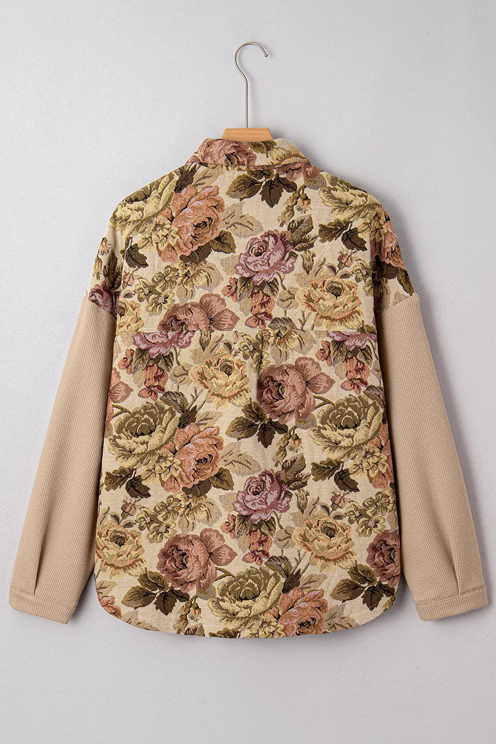 Floral Button Up Long Sleeve Shacket