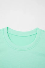 Drawstring Elastic Waistband Solid Color Two Piece Casual Set