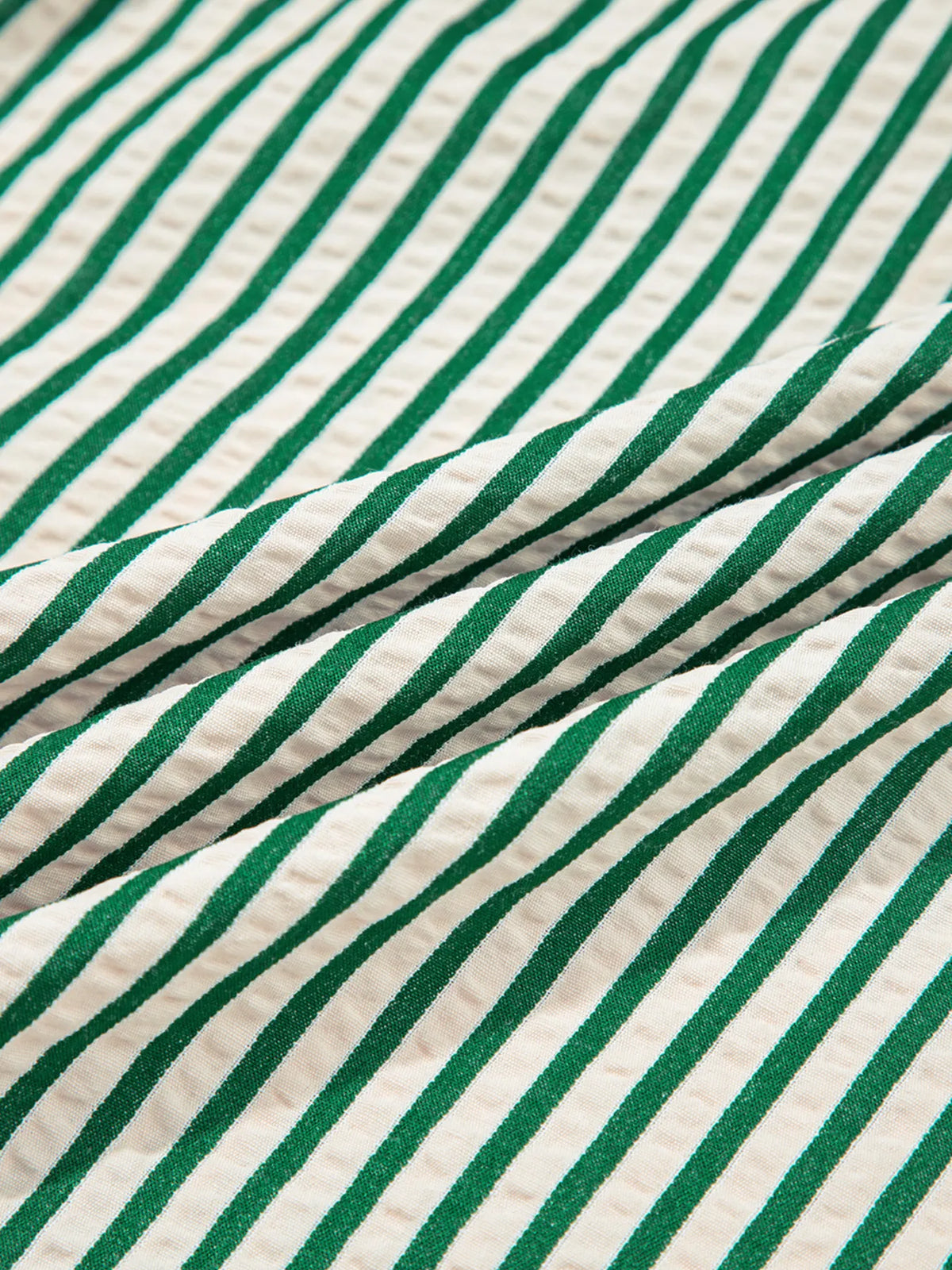 Stripe V Neck Zip Front Cinched High Waist Midi Dress
