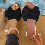 Bowknot Embellished Flat Sandals