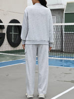 Dropped Shoulder Sweatshirt and Pants Set