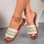 Open Toe Flat Sandals
