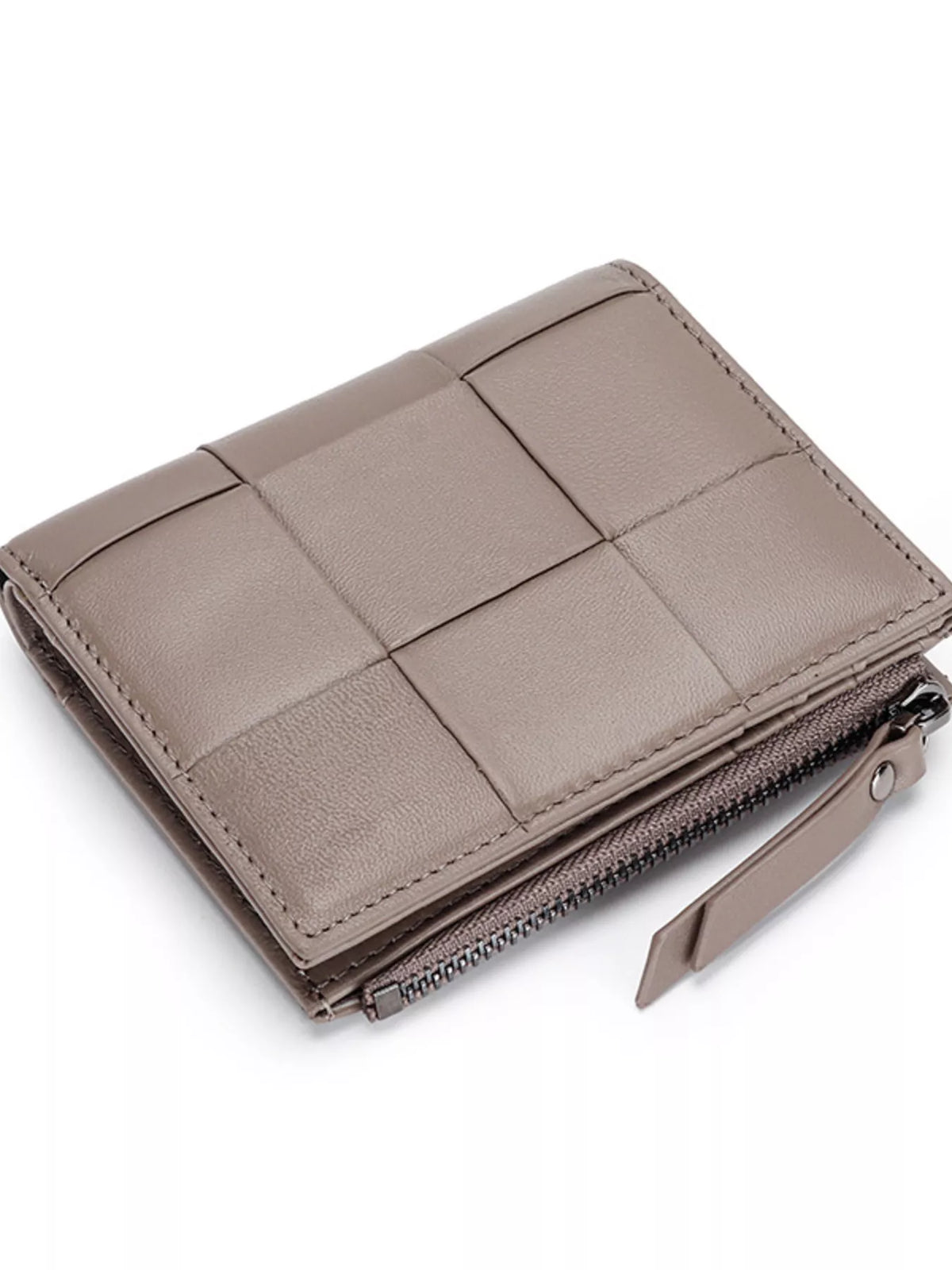 Woven Leather Card Case