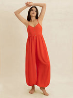 V-Neck Spaghetti Strap Jumpsuit